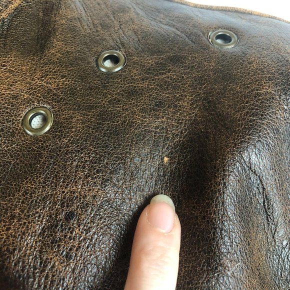 *SOLD* West End Brown Leather Full Zip Jacket Sz M - Picture 7 of 12